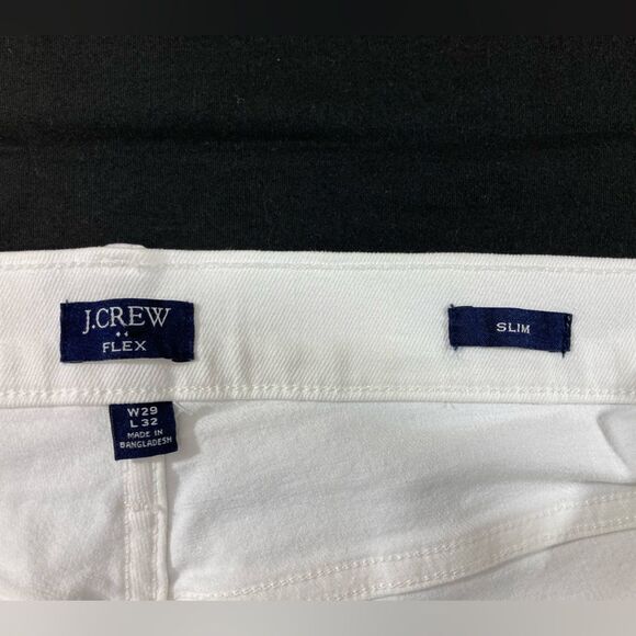 J.Crew Factory Men’s 29x32 White Slim Flex Jeans Straight Leg Preppy Casual - Picture 7 of 12